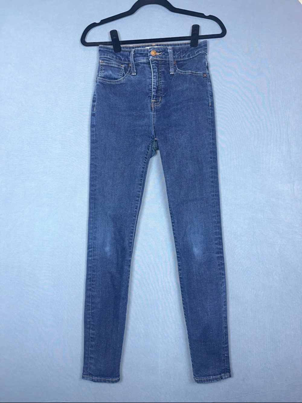 Madewell Curvy High Rise Skinny Jeans Womens 26 Medium Wash Stretch Denim